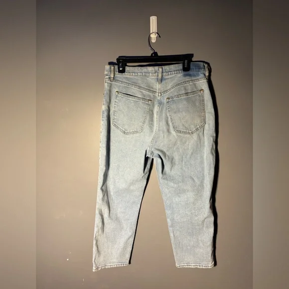 Abercrombie & Fitch The Ankle Straight Ultra High Rise Curve Love Jeans Size 32 - Picture 2 of 3